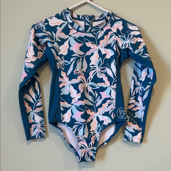 Evo Other - Evo Long Sleeve Swimsuit, Girls Size 10, Sun Protection Swimsuit, NWOT